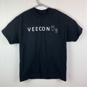 2021 VeeCon VeeFriends Very Lucky Black Cat Black Shirt Men’s Large